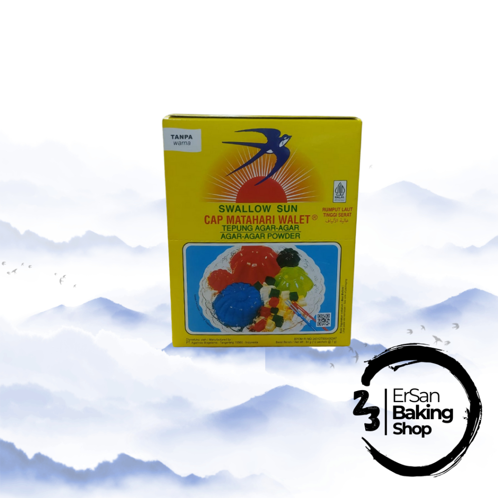 Agar Agar Putih Swallow Sun/Agar Agar Swallow Sun Plain/Agar Agar Swallow Matahari 7gr