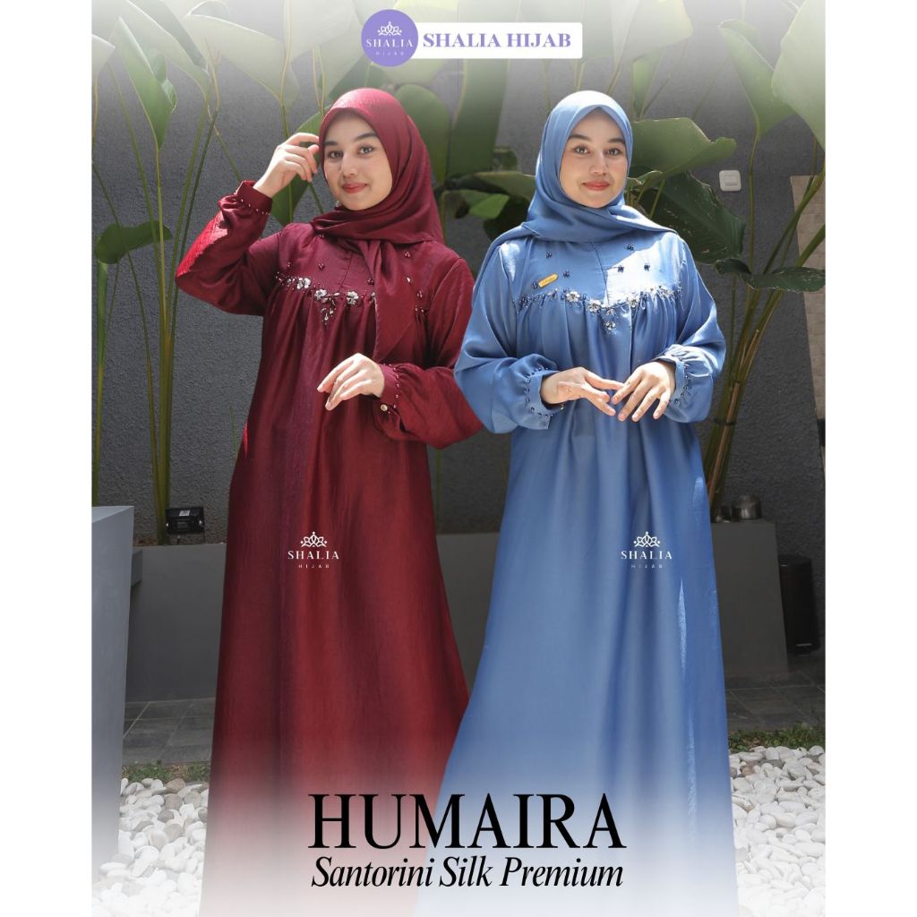 Shalia Hijab - Humaira Gamis Payet Mutiara Set Hijab Dress Kondangan Pesta Wanita Lebaran Terbaru