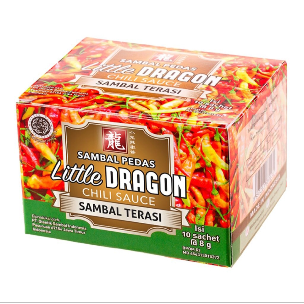 Little Dragon Sambal Terasi Sambal Instan Sachet 10 x 8g
