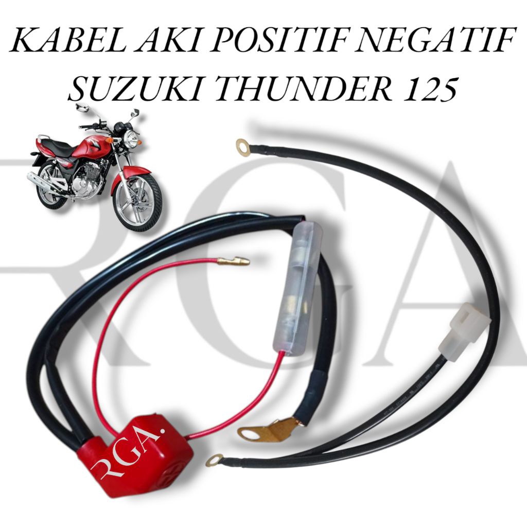 Fullset Kabel Aki Suzuki Thunder 125 Set Kabel Aki Positif Negatif Suzuki Thunder 125