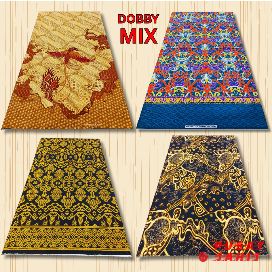 DOBBY MIX - Kain Batik Tenun Dobby Motif Khas Kalimantan Barat