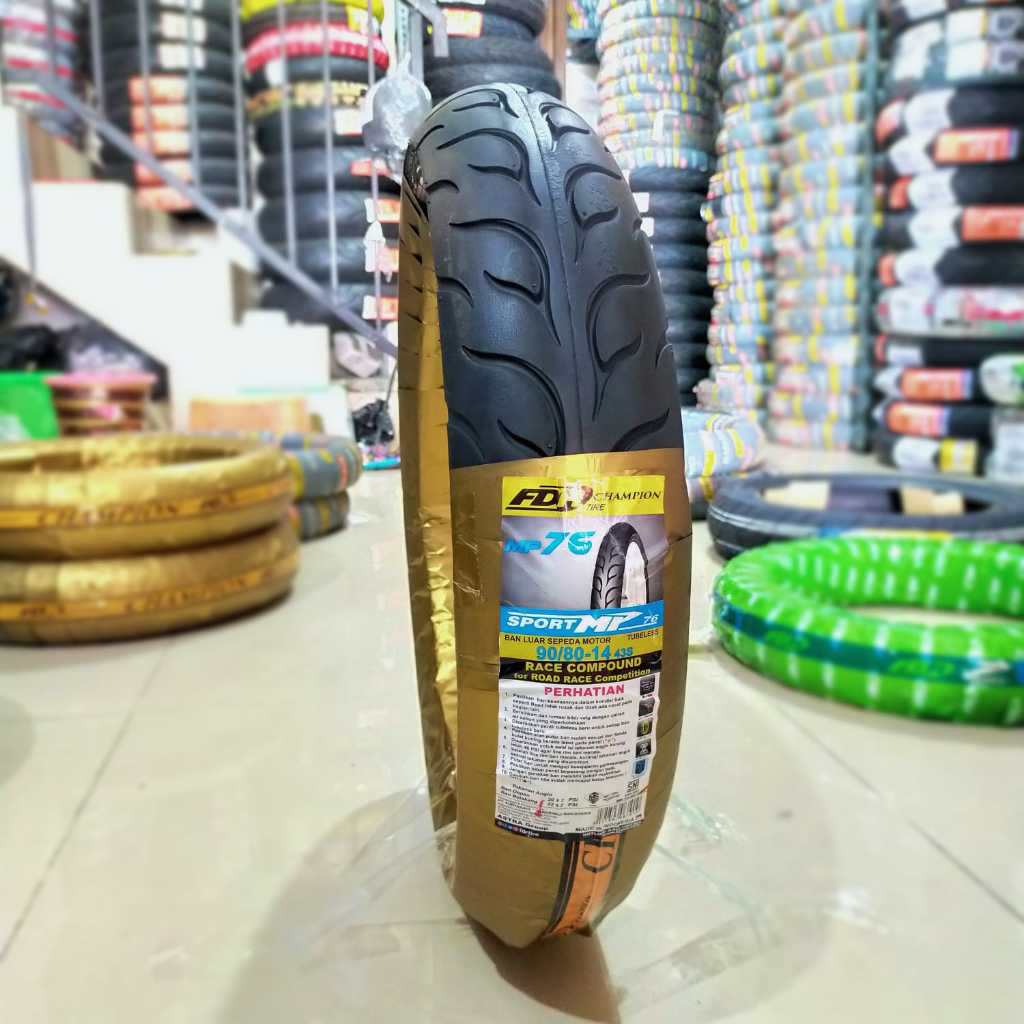 BAN MOTOR MATIC FDR RING 14 SPORT MP76 SOFT COMPOUND VARIO MIO GENIO BEAT TUBLES DEPAN BELAKANG