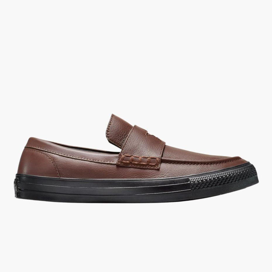 Sepatu Sneakers Pria Converse Chuck Taylor All Star Loafer Totally Fudged Black Original A15204C
