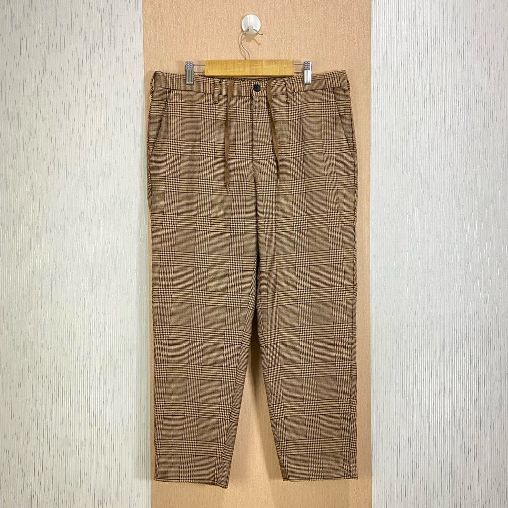 Ankle Pants Tartan GU by UNIQLO / Celana Panjang Pria / JP351 / Size 33-34
