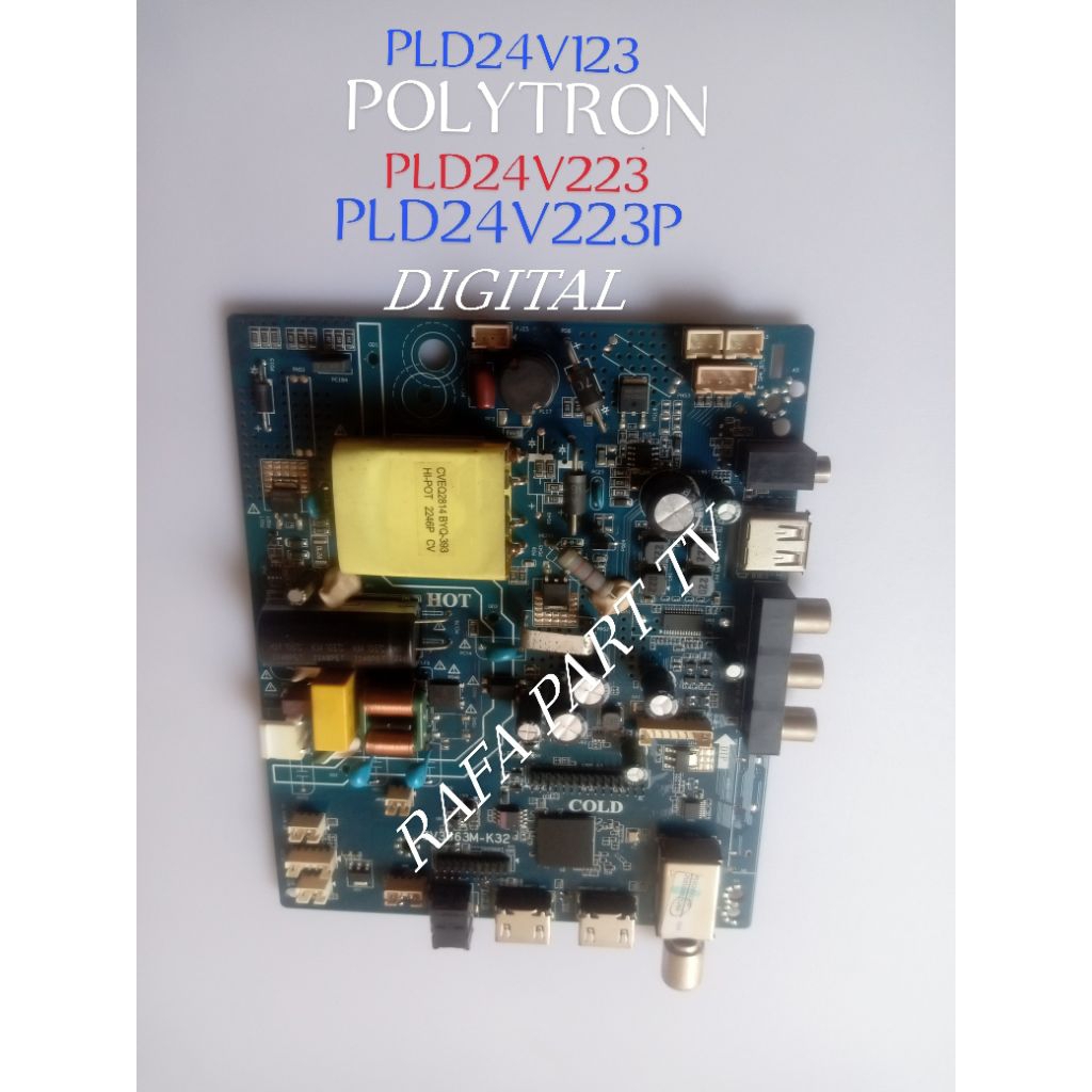 MB MAINBOARD TV POLYTRON PLD24V223 PLD24V123 DIGITAL