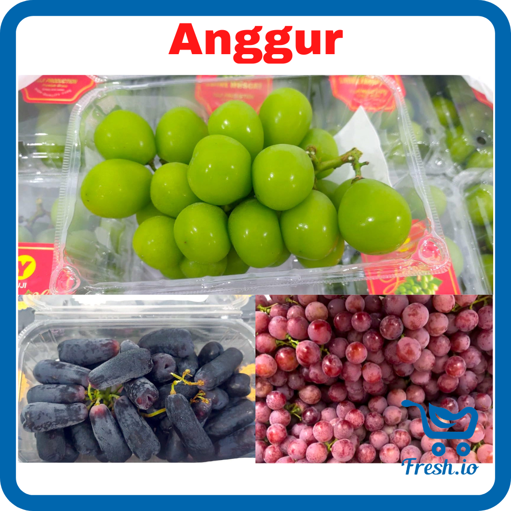 Red globe / Anggur Merah / Shine Muscat / Sapphire / Moondrop