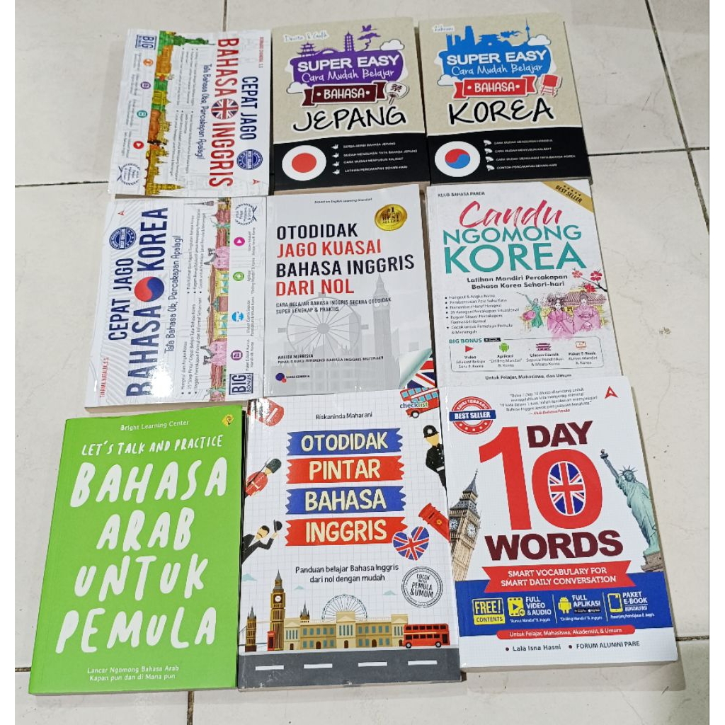 ( OBRAL ) BUKU KAMUS PERCAKAPAN // TATA BAHASA // CARA HAFALAN PERCAKAPAN // ALKANA // ORIGINAL