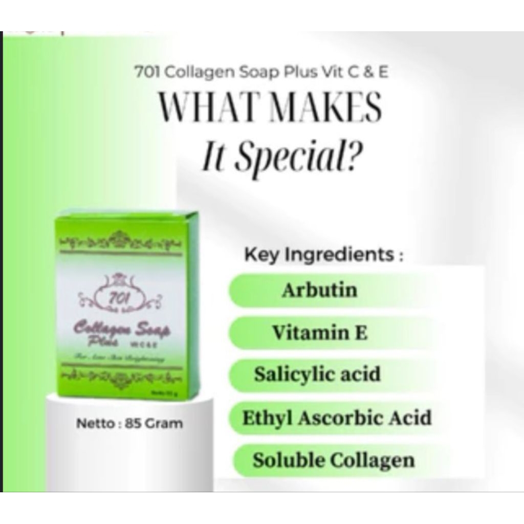 SABUN, SABUN COLLAGEN, SABUN COLLAGEN HIJAU, COLLAGEN SOAP, COLLAGEN 701