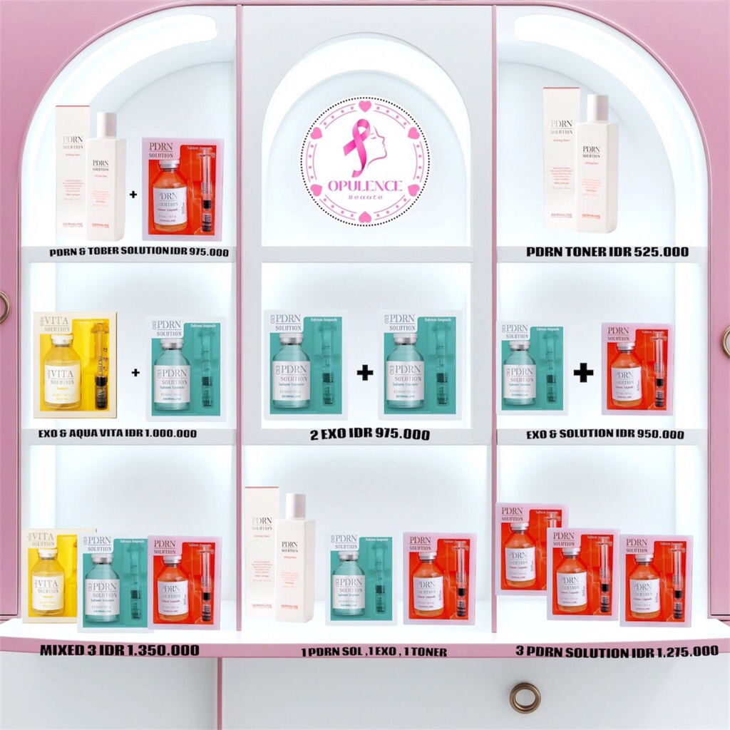 4 Choice & Kombo Hemat Dermaline PDRN Salmon DNA Serum PDRN SOL / PDRN EXO / AQUA VITA / PDRN TONER
