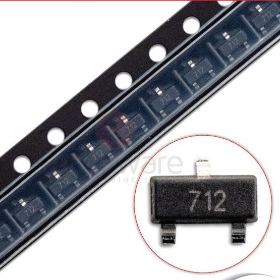 DIODA SMD SM712 ESD PROTECTION DIODE PSM712 SOT-23 TVS SM 712 ORIGINAL