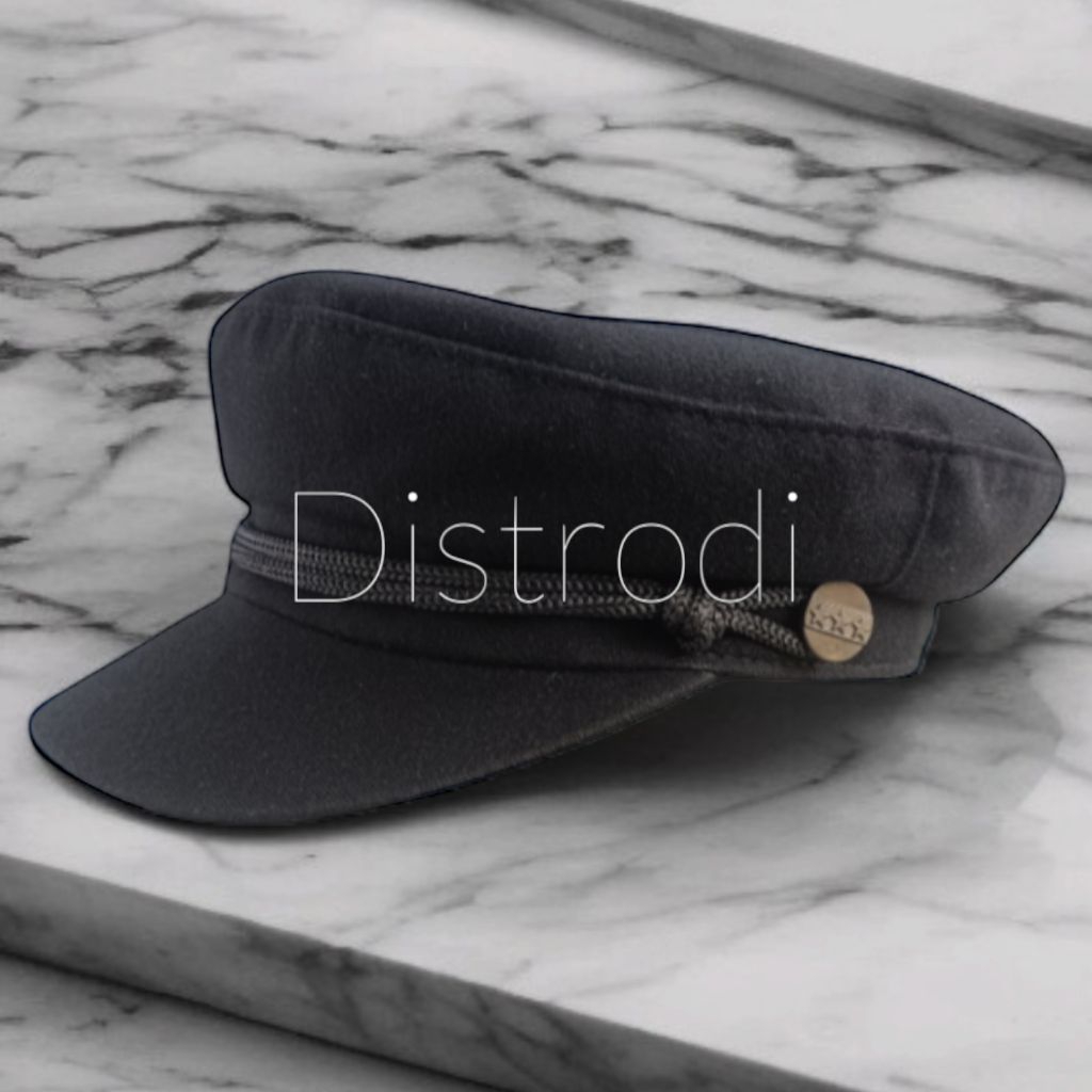 Topi Seniman Topi Sailor Hat Topi Pria Terbaru- Sailorman Army- Topi Pelaut- Leather Cap- Korean Sty
