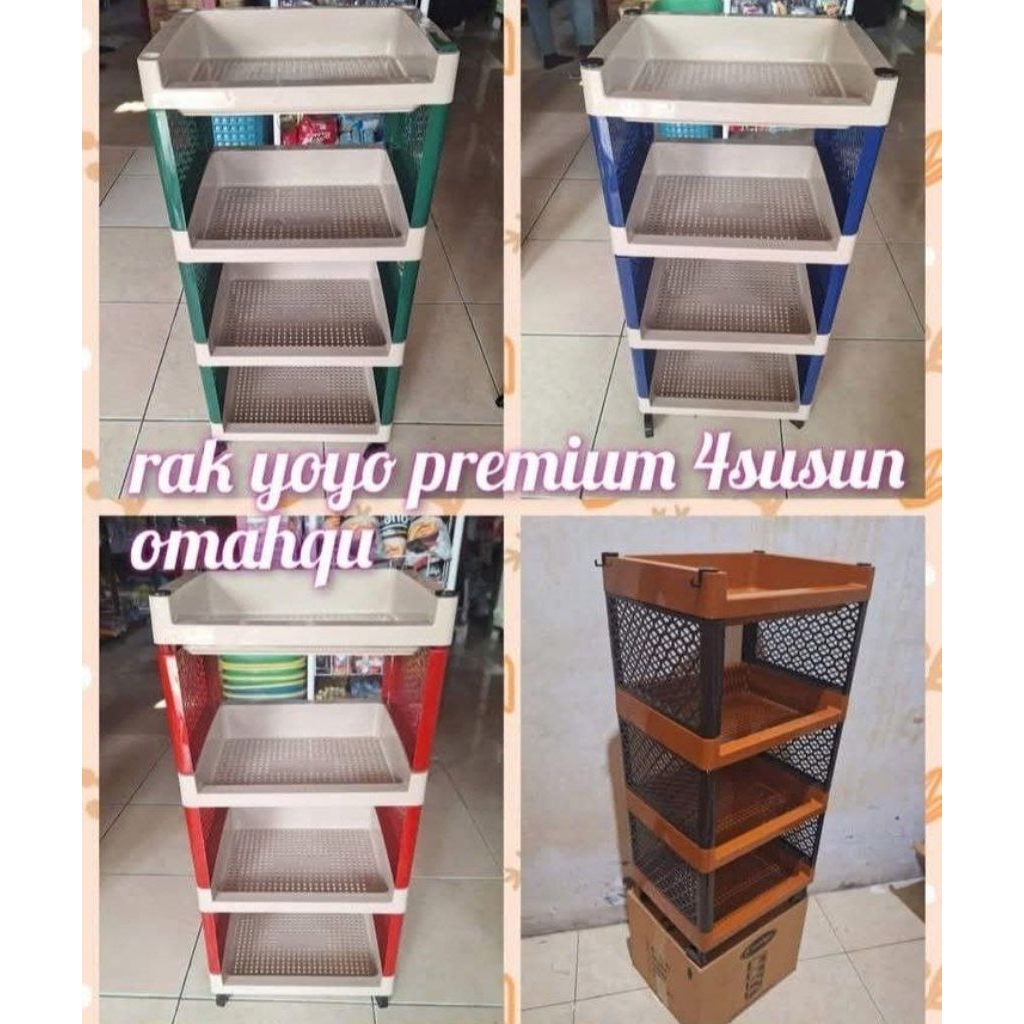 rak yoyo 4 ssn - RAK YOYO SUSUN 4 warna