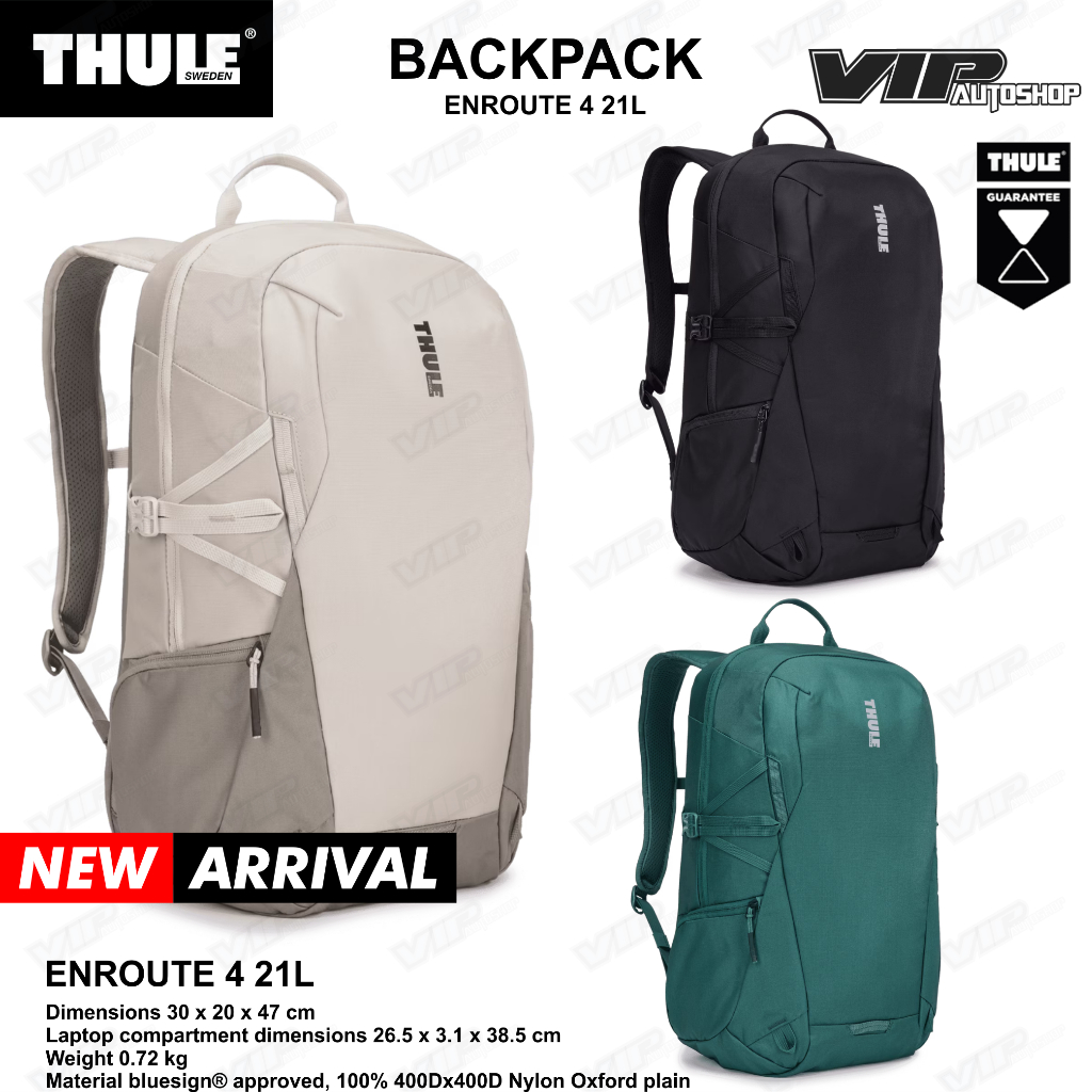 Tas Laptop Ransel Thule EnRoute 4 Backpack Original 21 Liter 15 Inch Sekolah Kuliah 15,6