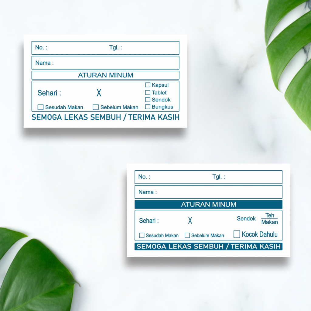 etiket sirup etiket obat stiker sirup stiker obat Stiker Kapsul Tablet / Sirup