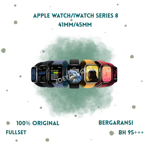 Apple Watch/iWatch Series 8 41MM/45MM S8 Second Fullset 100% Original Bergaransi Ex internasional