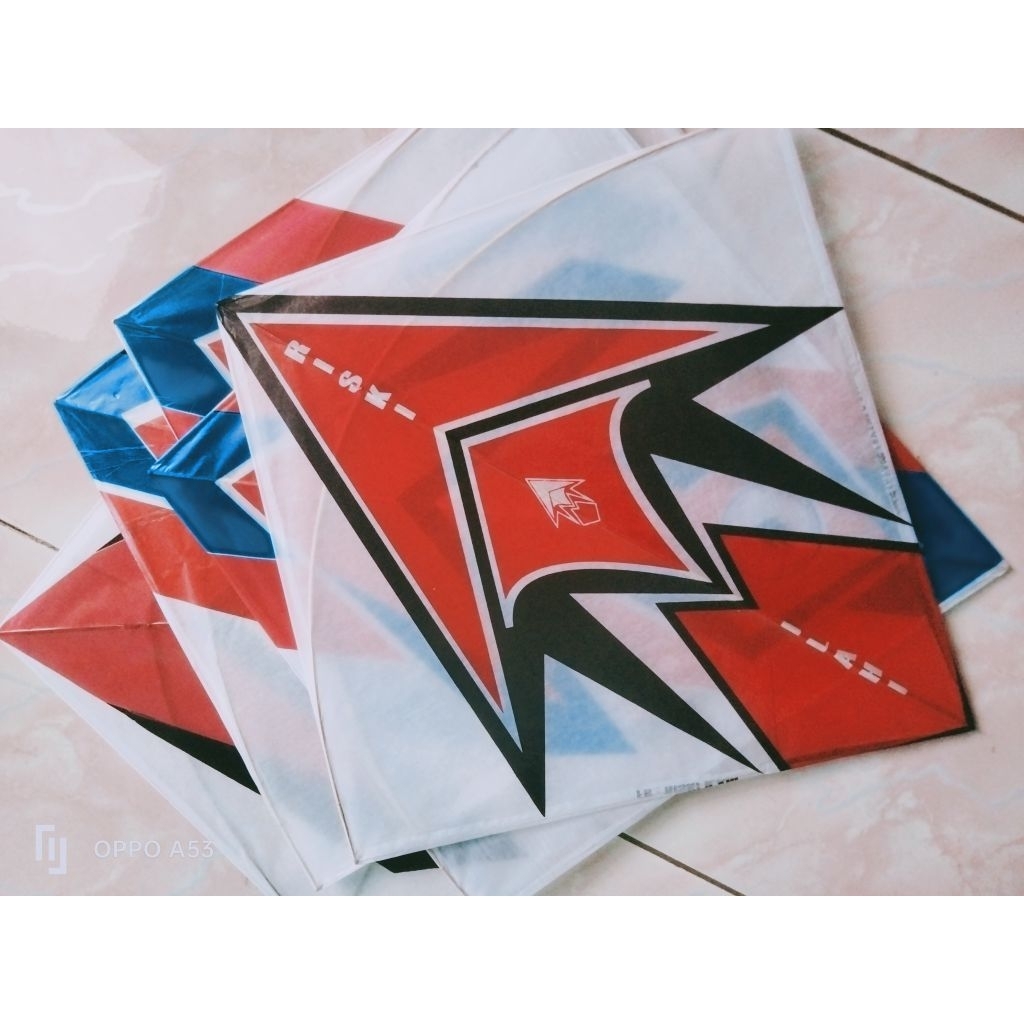 layangan Sukhoi full petung kertas minyak ramdom lilitan arku super keras 10 pcs spek turnamen