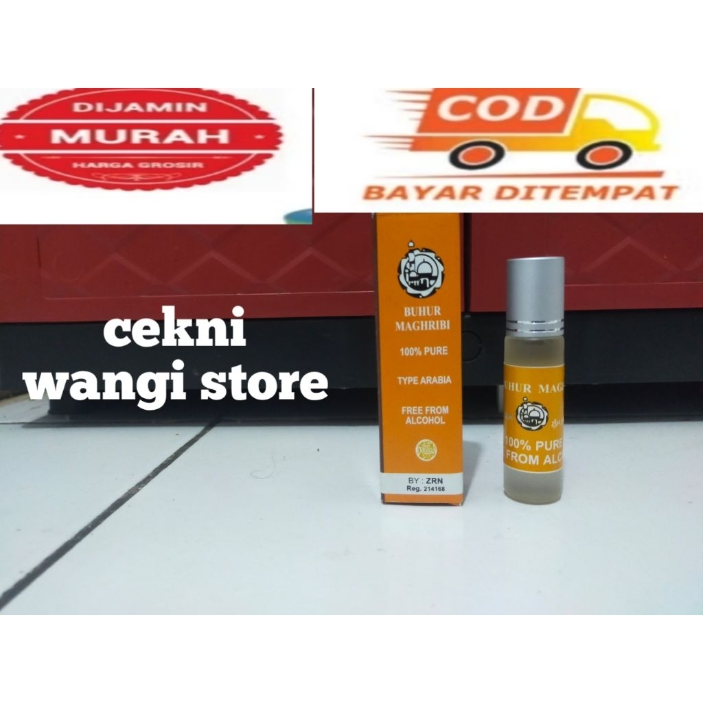 minyak parfume buhur magribi 1psc+kotak 8ml non alkohol