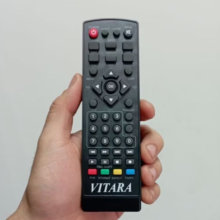 Remote Remot STB DVB-T2 Vitara VTR-218T2 Digital Terrestrial TV Receiver Set Top Box