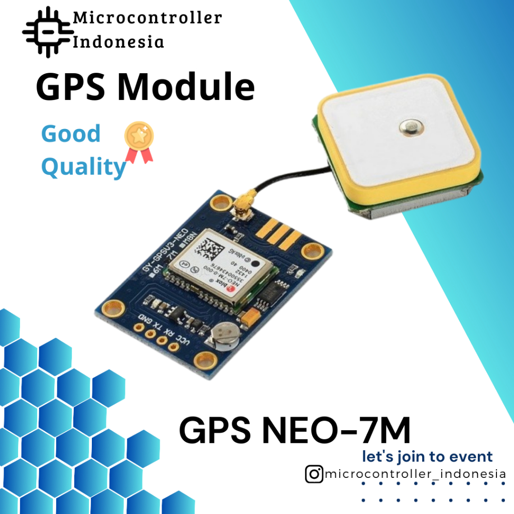 GPS UBLOX NEO-6M  NEO-7M GY-NEO6MV2 WITH EEPROM & ANTENNA MODULE New uBlox Neo-7M GPS Module Flight 