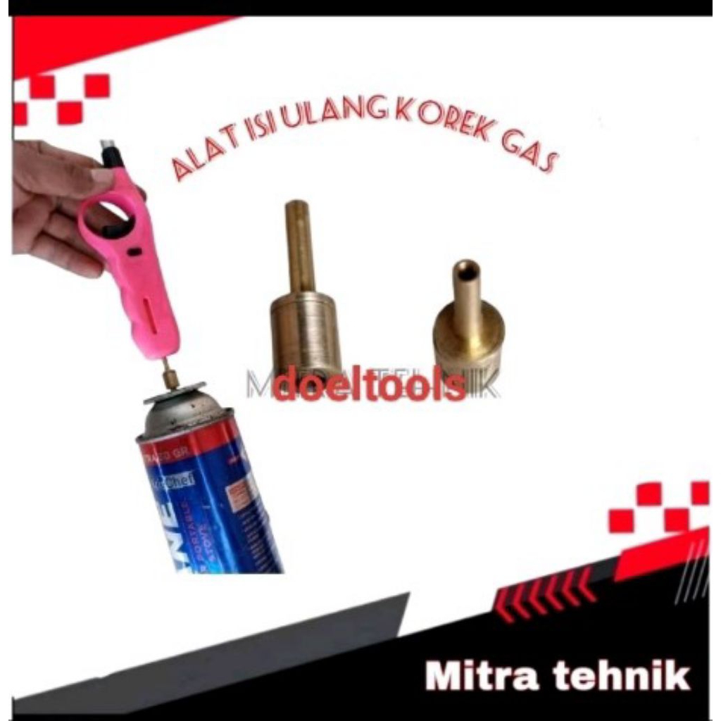 Refil Korek Gas Alat Isi Ulang Korek api dari gas protable ke korek pemetik panjang Refil Gas Korek0