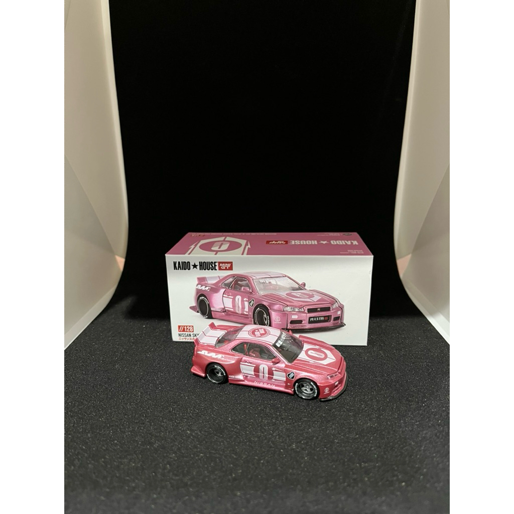 MiniGT Kaido House R34 Pink