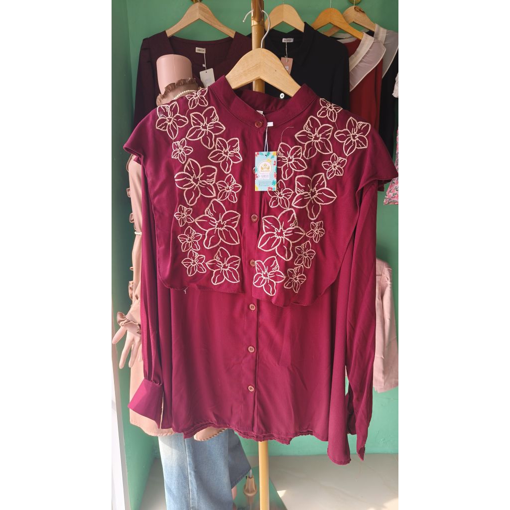 atasan bordir rayon jumbo