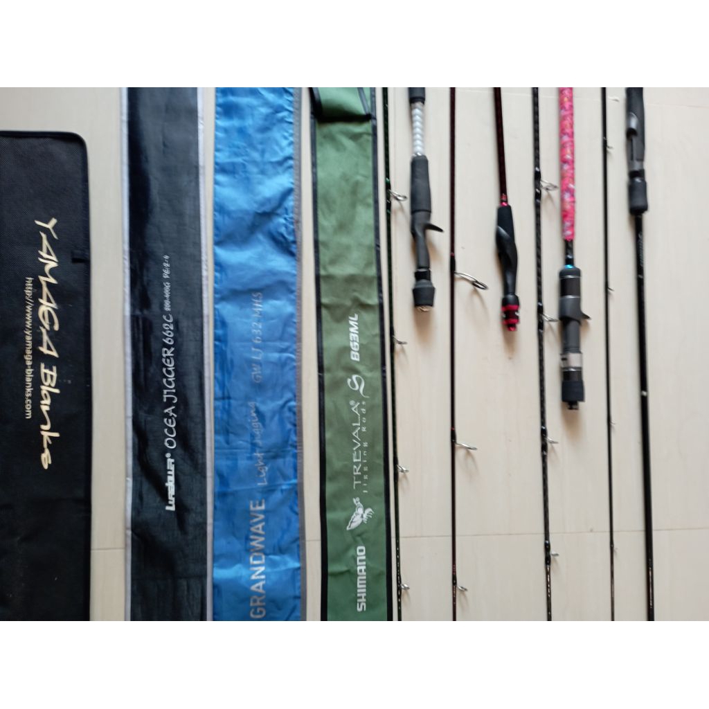 rod Shimano trevala pe 1.5 / daiwa grandwave pe 1.5-2.0 / lure killer pe 2-4 / yamaga blank mebius p