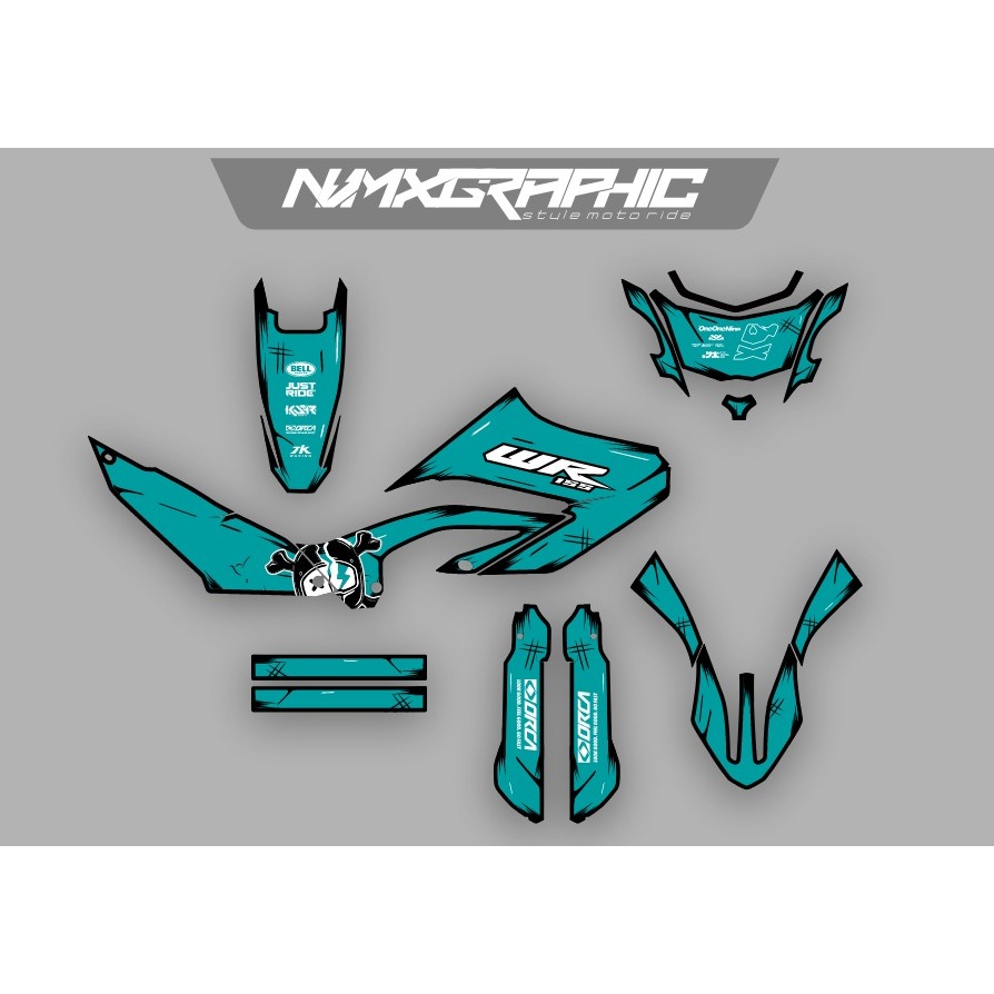 Decal Stiker Full Body WR Motor Trail Keren Desain Racing