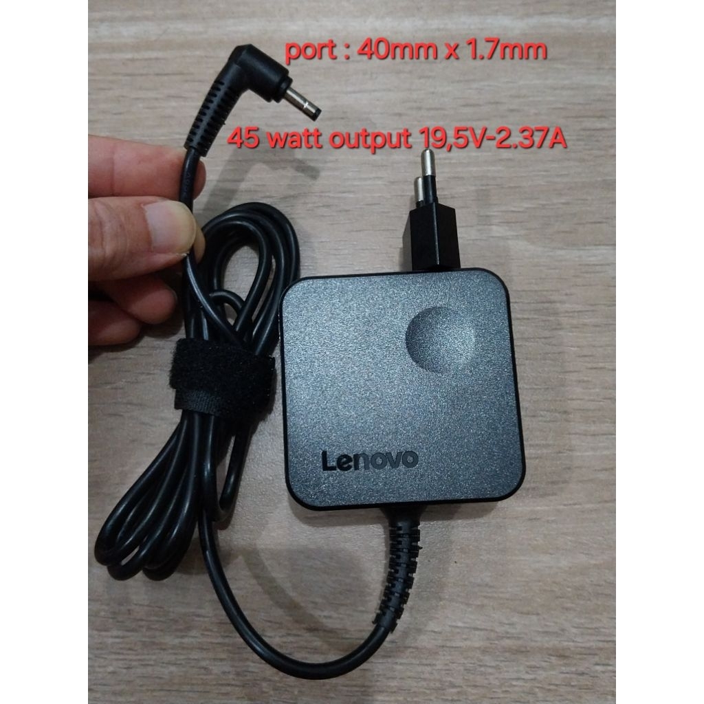 charger adaptor laptop LENOVO port 4.0mmx1.7mm 45W aksesoris laptop