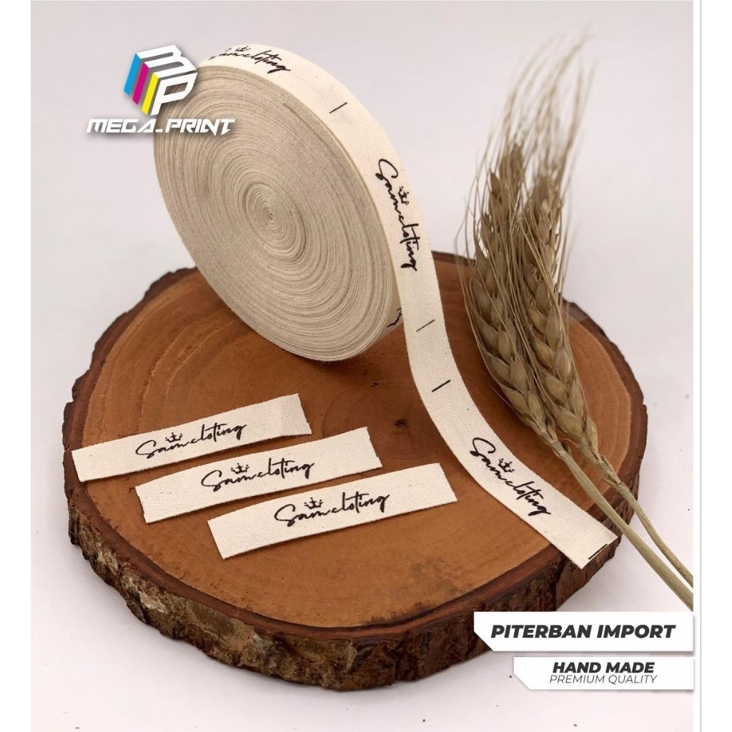 piterban import 1,3cm label pakaian label murah  piterban label katun label baju label murah label h