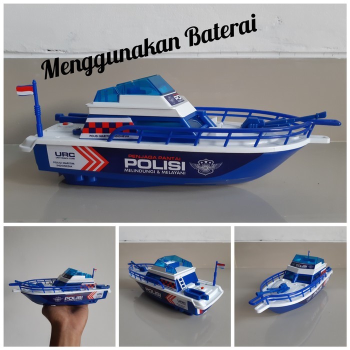 Mainan Anak Perahu Baterai Speed Boat Kapal Laut