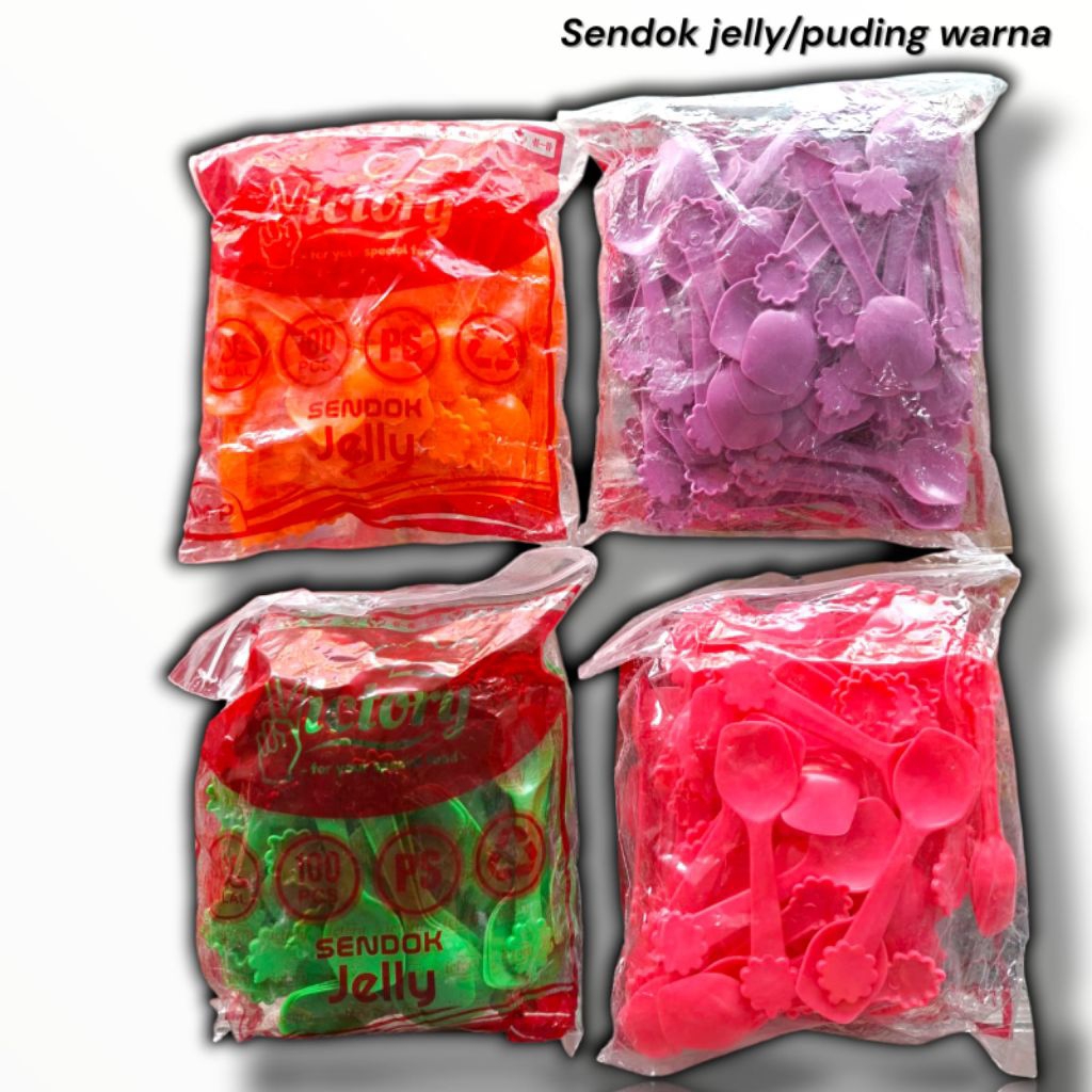 Sendok Jelly, Sendok puding, Sendok Jelly warna, Sendok Jelly bening
