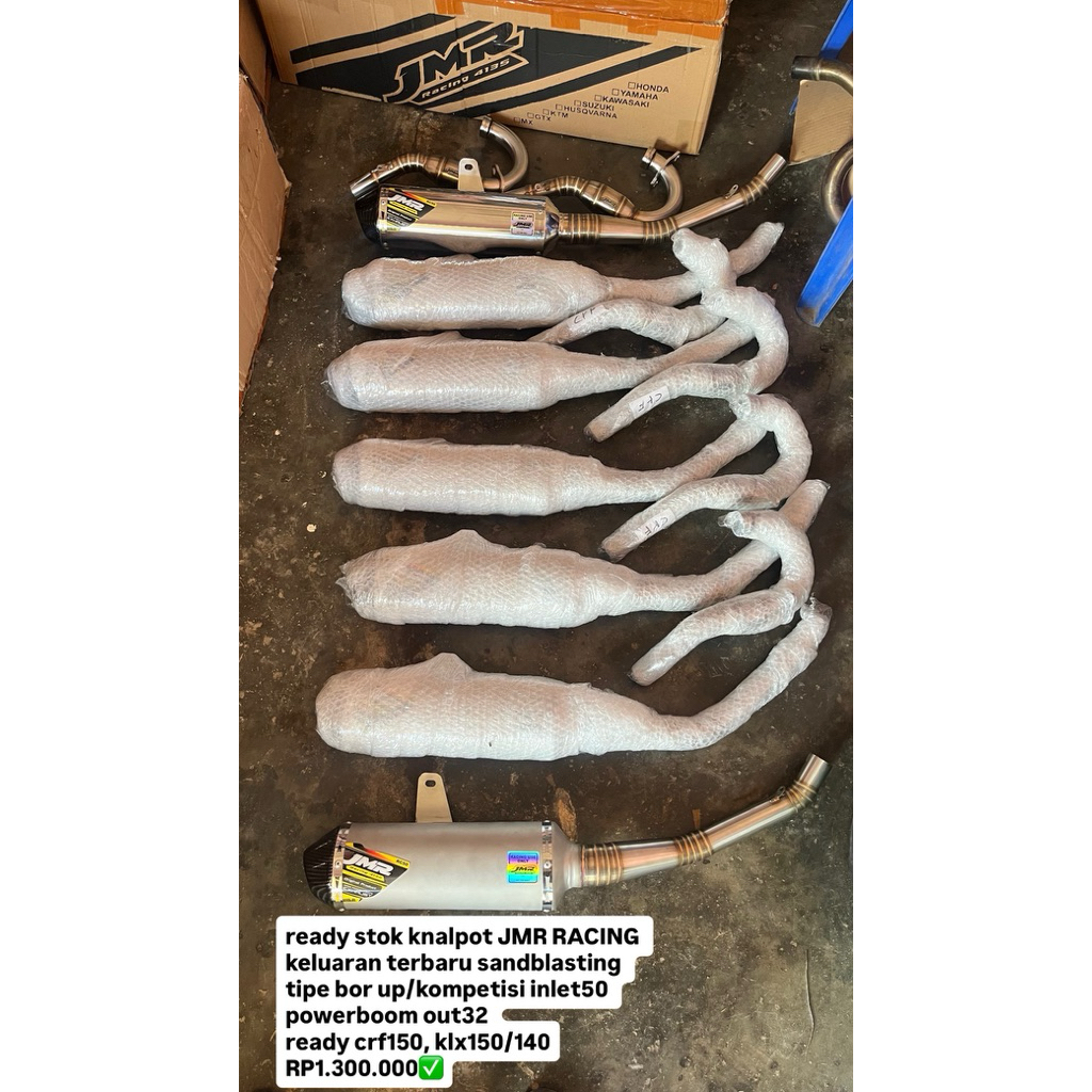 knalpot jmr racing kompetisi tipe terbaru crf150