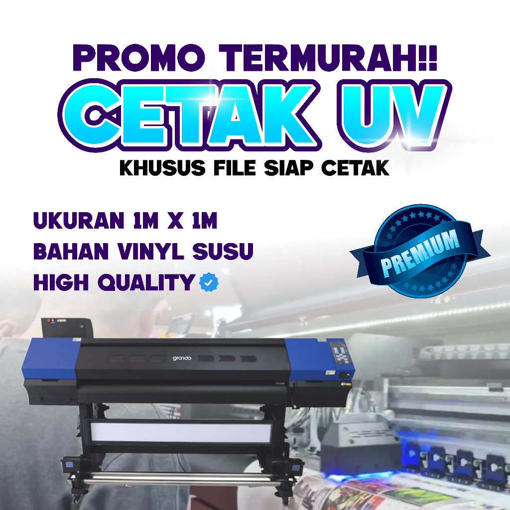 JUAL JASA CETAK STIKER VINYL UV / STIKER USAHA / JASA CETAK / TAHAN AIR / CETAK STIKER
