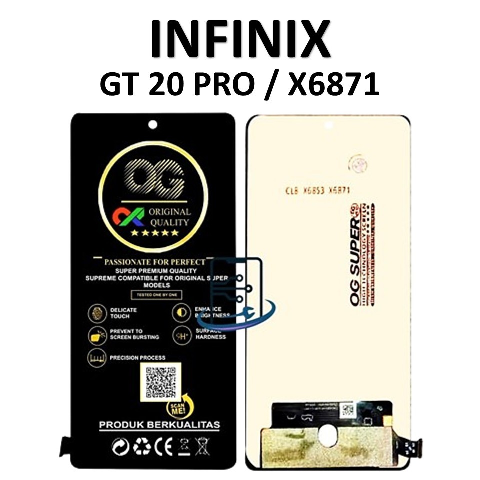LCD TOUCHSCREEN INFINIX GT 20 PRO / X6871 ORIGINAL FULLSET COMPLETE
