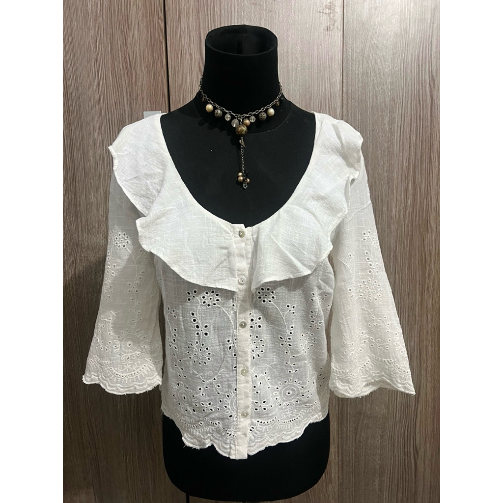 Kemeja Zara Katbol Kerah Sailor