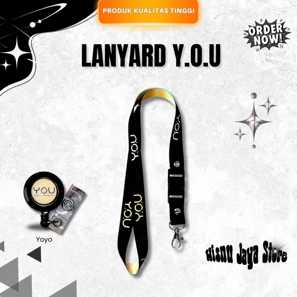 Lanyard Tali ID Card YOU – Grosir Lanyard Tersedia Banyak Pilihan -Toko Paling Laku di Shopee
