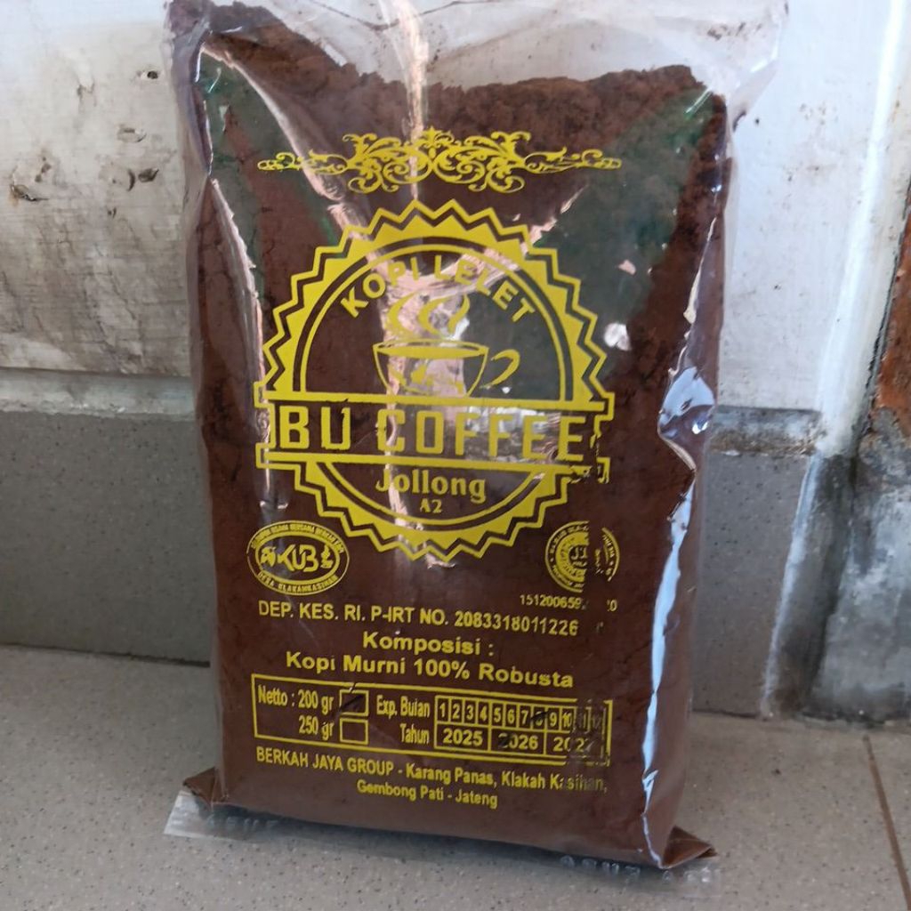Kopi bubuk / Kopi lelet 200 gr khas jolong pati jawa tengah