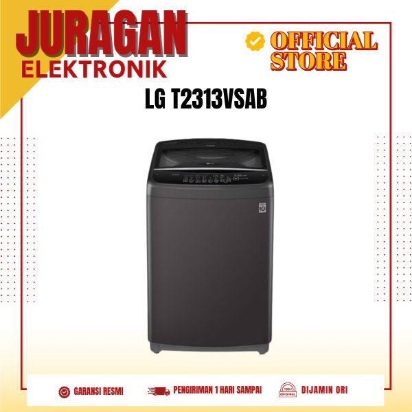 LG T2313VSAB Mesin Cuci Top Loading 13 Kg Smart Diagnosis™ TurboDrum T2313VSAB T2313V