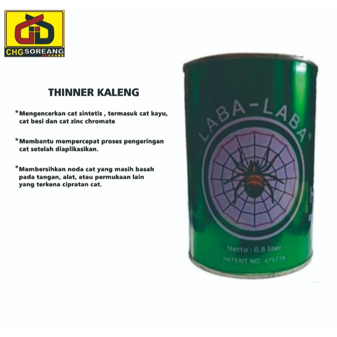 TINER KALENG / THINNER TINER PENGENCER CAT KEMASAN KALENG