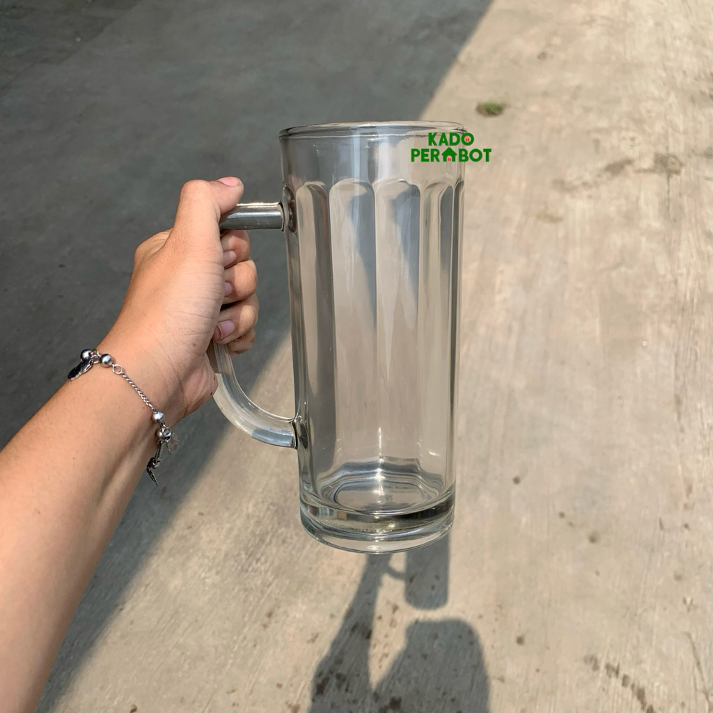 Gelas Citinova Hannover - Gelas Kaca 575ML - Gelas Cafe - Gelas Kaca gagang