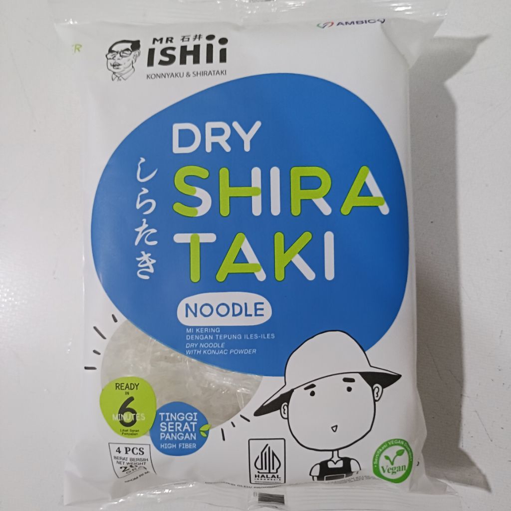 Dry Shirataki Noodle 200gr / Mie Kering Shirataki Halal