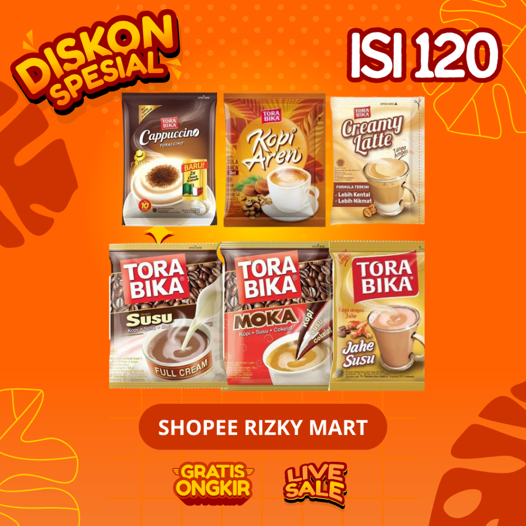 1 DUS TORABIKA CAPPUCCINO, CREAMY LATTE, DUO HARGA GROSIR