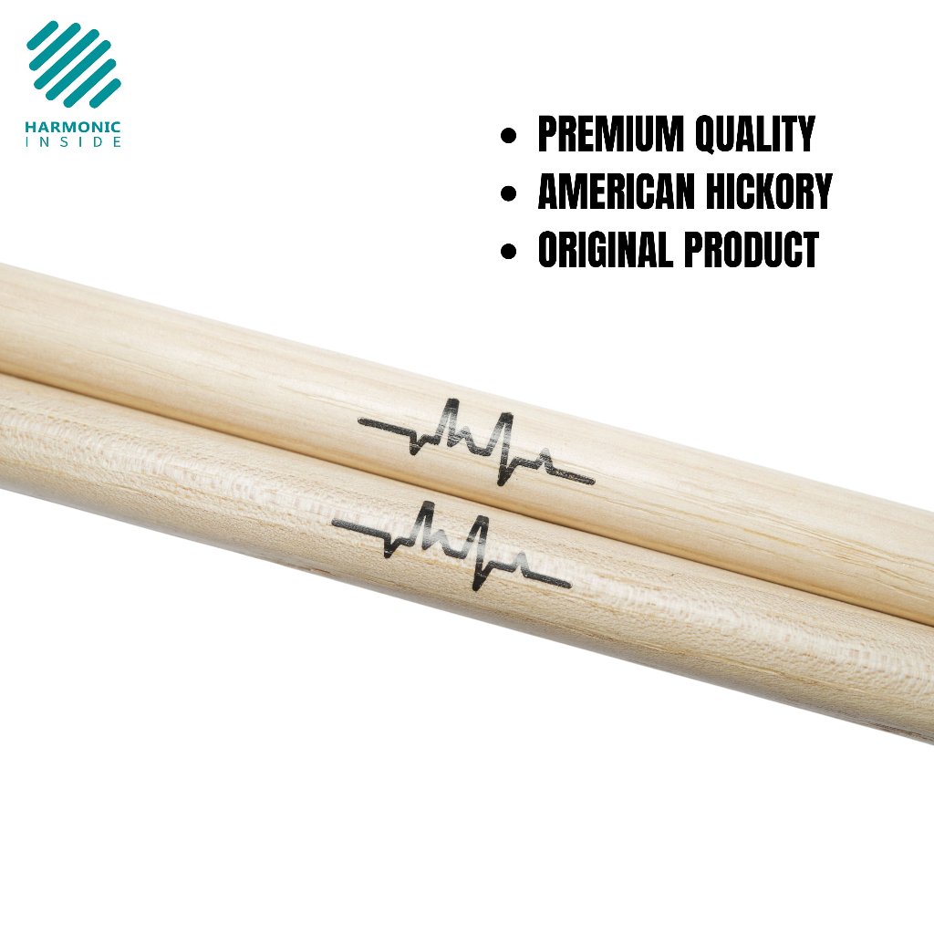NEW - STICK DRUM I HEARTBEAT 5A NATURAL DRUM STICK