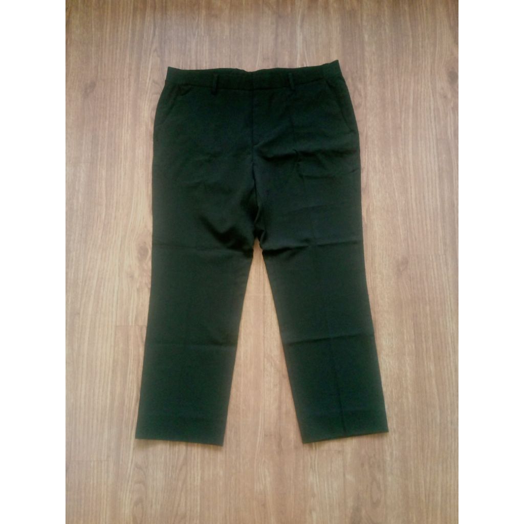 Celana Formal Cotton Ankle Pinggang Karet Stretch Mind Bridge