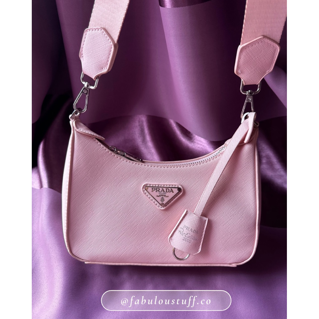 [SALE HANYA HARI INI SIAP KIRIM | REAL PICT] Prada Re Edition 2005 Pink Re Ed Predong Prad*a Sling S