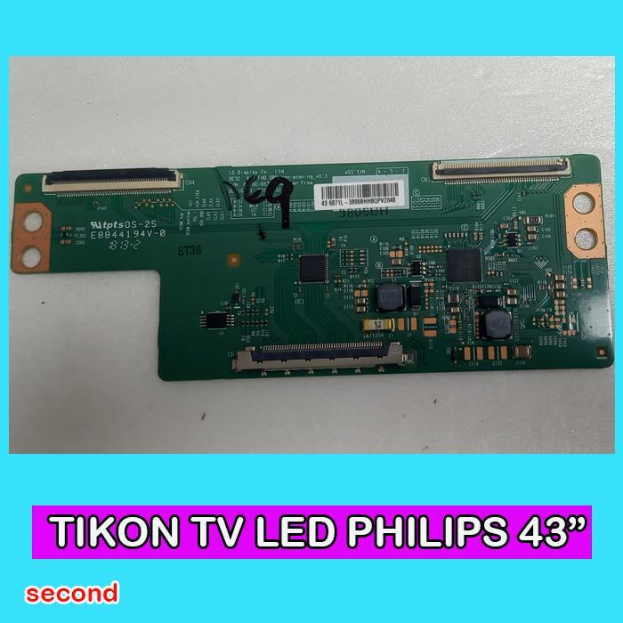TCON BOARD PANEL TV LED PHILIPS 43 INCH tipe: 43PFT40025/70 - LG 42lf550a-te cabutan