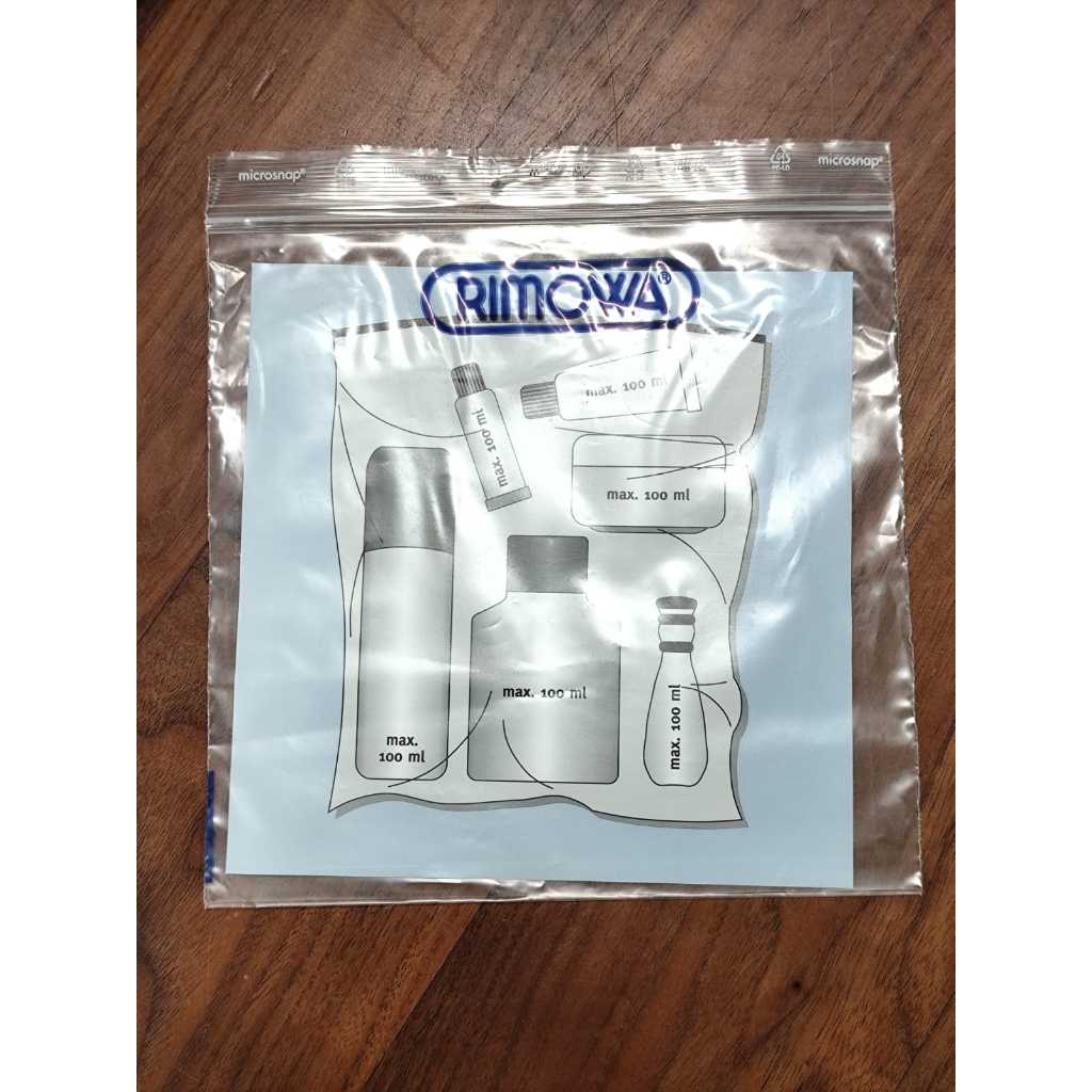 Rimowa Plastik Zipper | Plastic Bag Aksesoris Koper Original Rimowa (NEW)