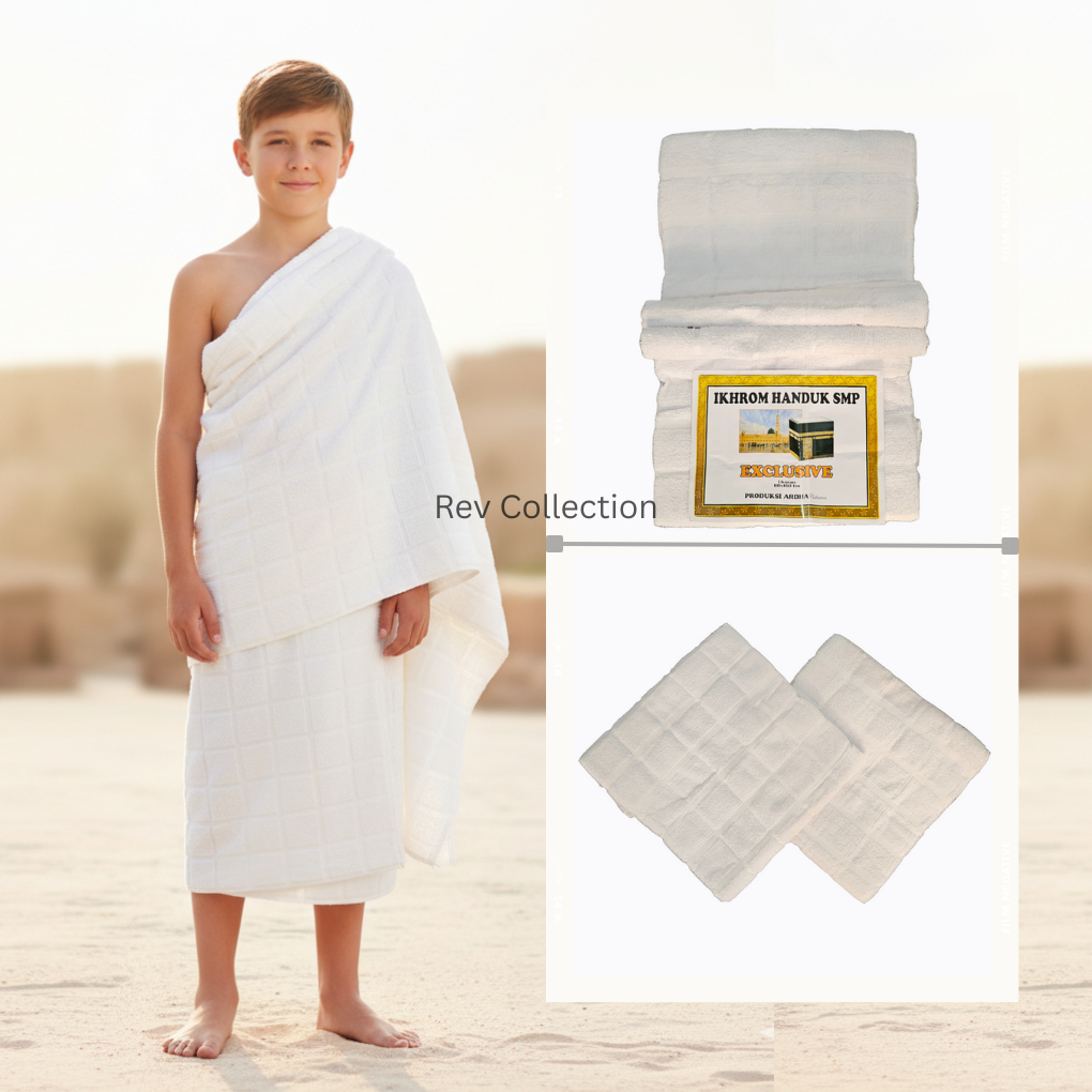 Kain Ihram Anak SMP Ihram Manasik Perlengkapan Haji dan Umroh Kain Ihram Anak