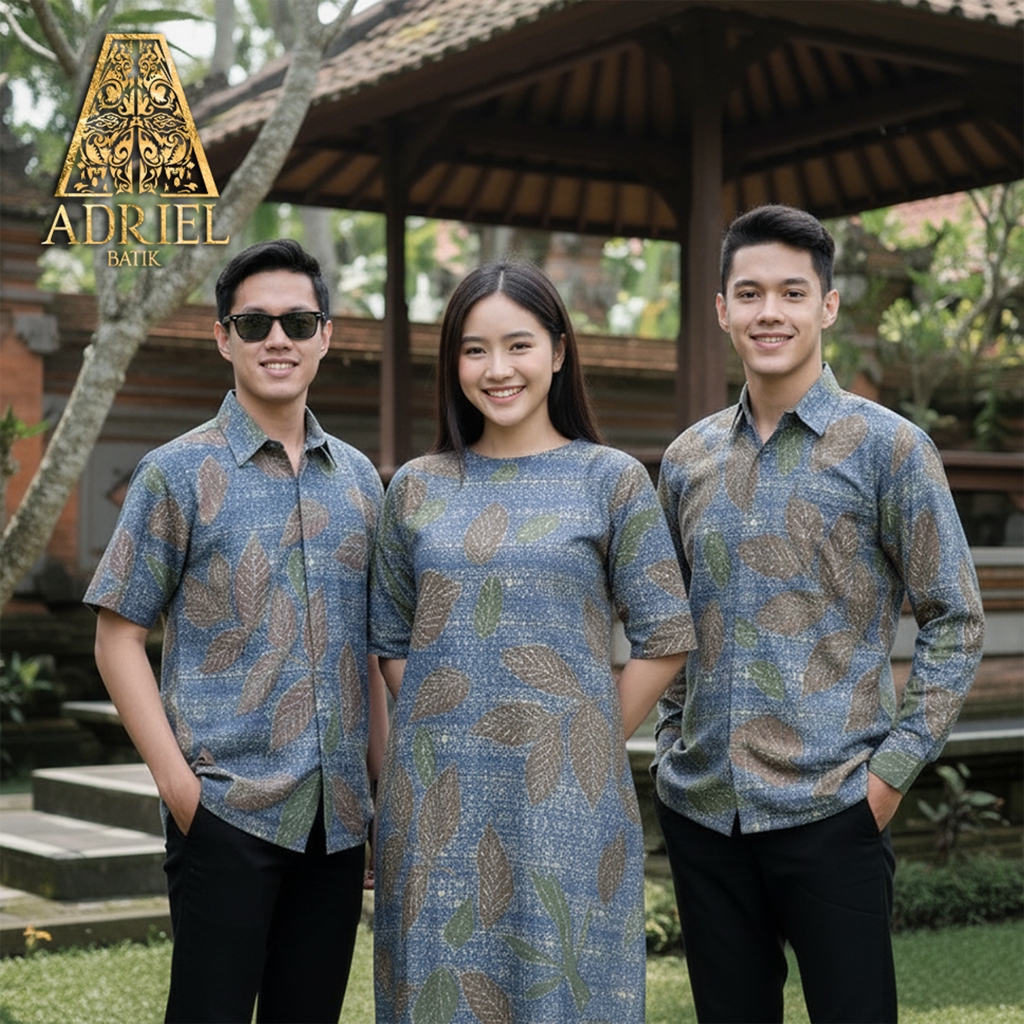 ECOPRINT PALLAVA BATIK PREMIUM (Kemeja PRIA / Tunik WANITA) - Kemeja Tunik Batik Ecoprint Premium So